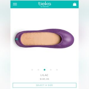 Tieks Size 9 Lilac Flats